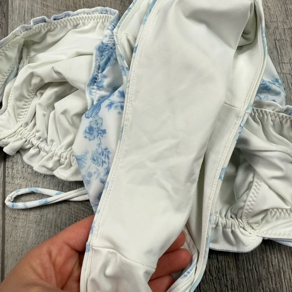 Frankies Bikinis x Gigi Blue One Piece Swimsuit